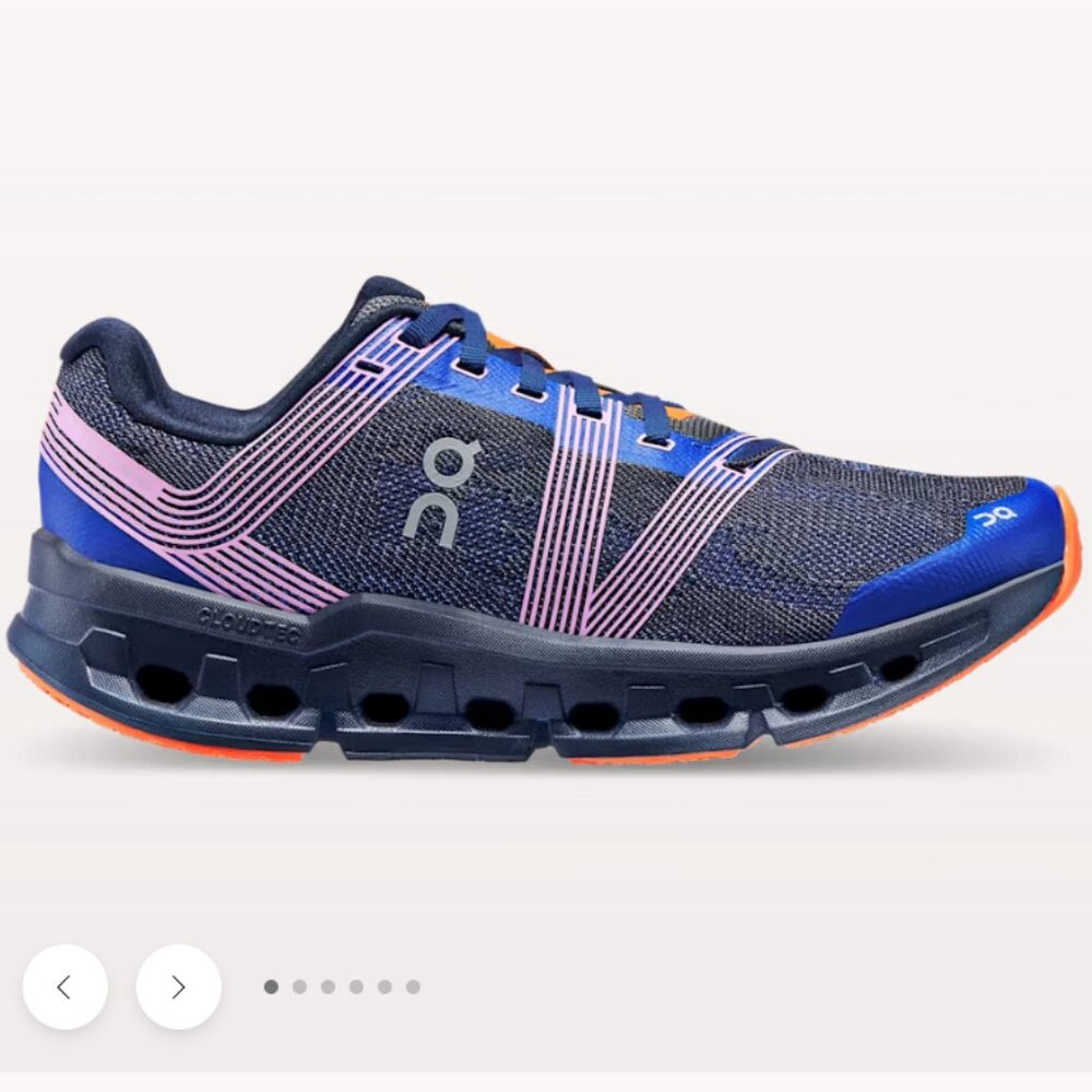 On Running Women's Blue and Pink Running Shoes